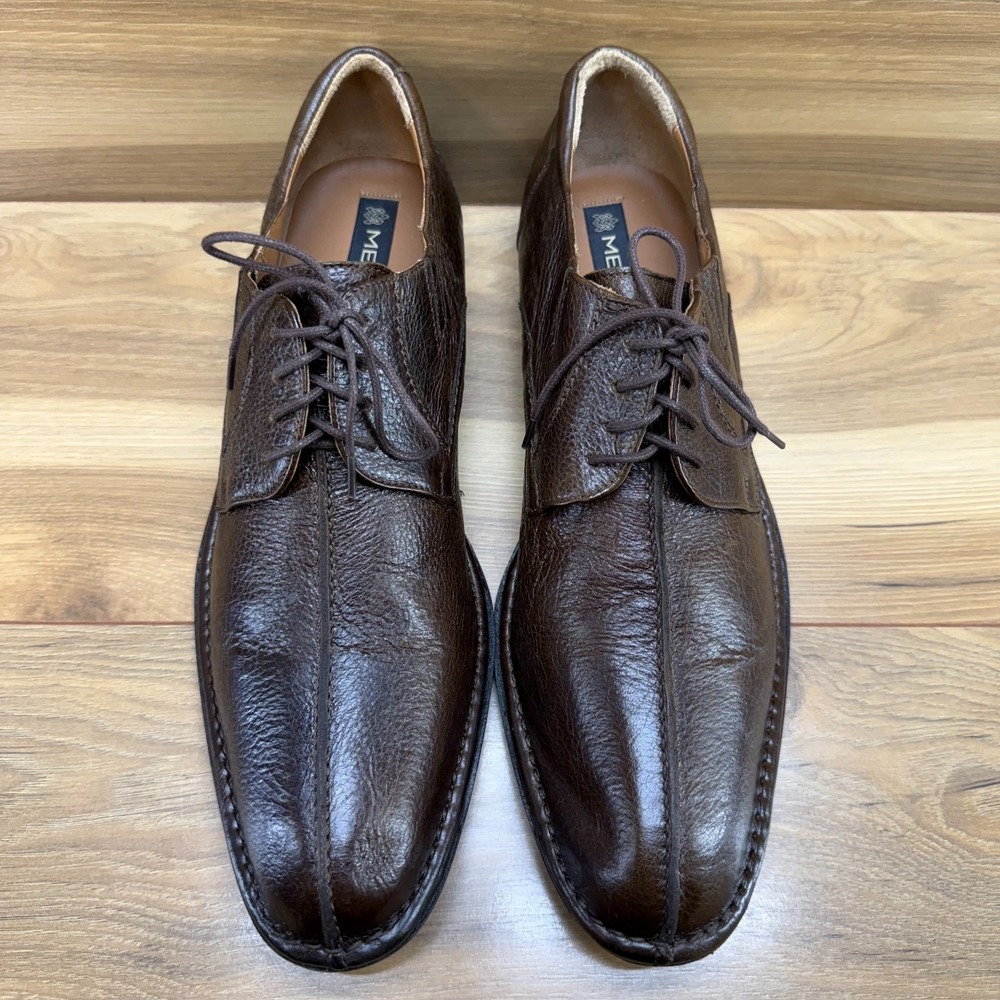 Mezlan Rusty Split Toe Oxfords Mens 11 M Brown Leather Derby Modern Business